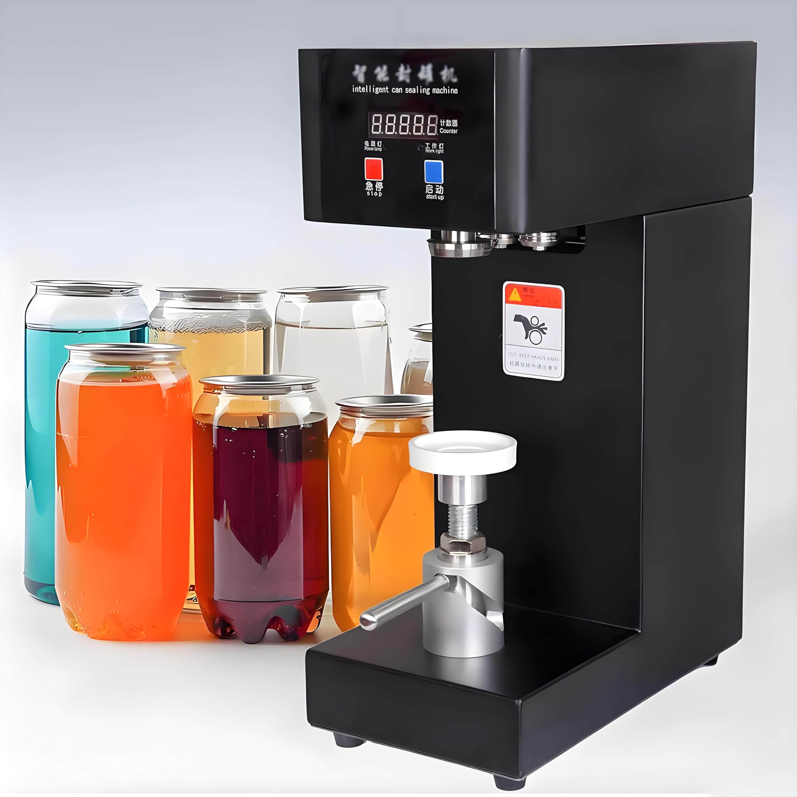 Stołowa Zamykarka do Bubble Tea, Soków, Piwa i Napojów Black | Do kawiarni, barów, cukierni i małych lokali codziennie pakujących napoje na wynos