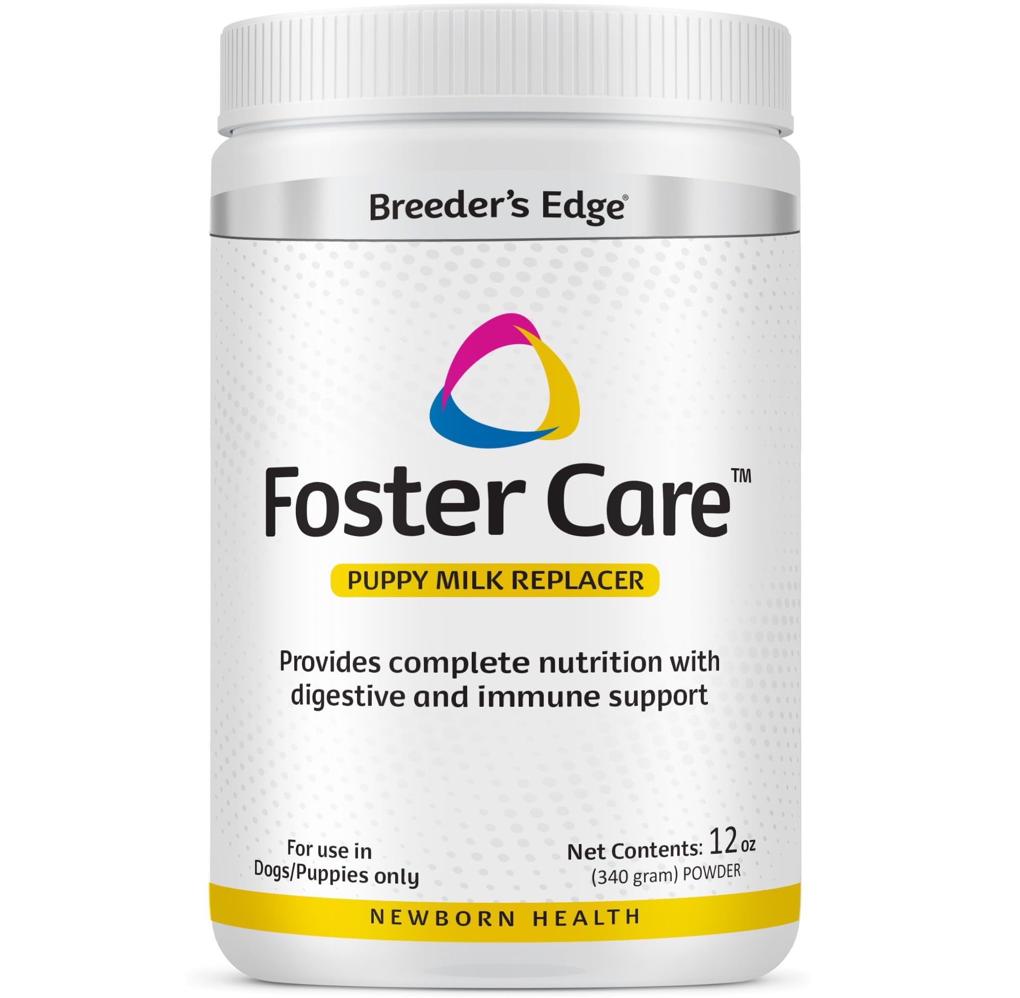 Breeder's Edge Foster Care Canine Milk Replacer Powder, Complete Nutritional Supplement for Puppies & Dogs, Supports Healthy GI & Immune System, Easy to Mix Formula, 12 oz