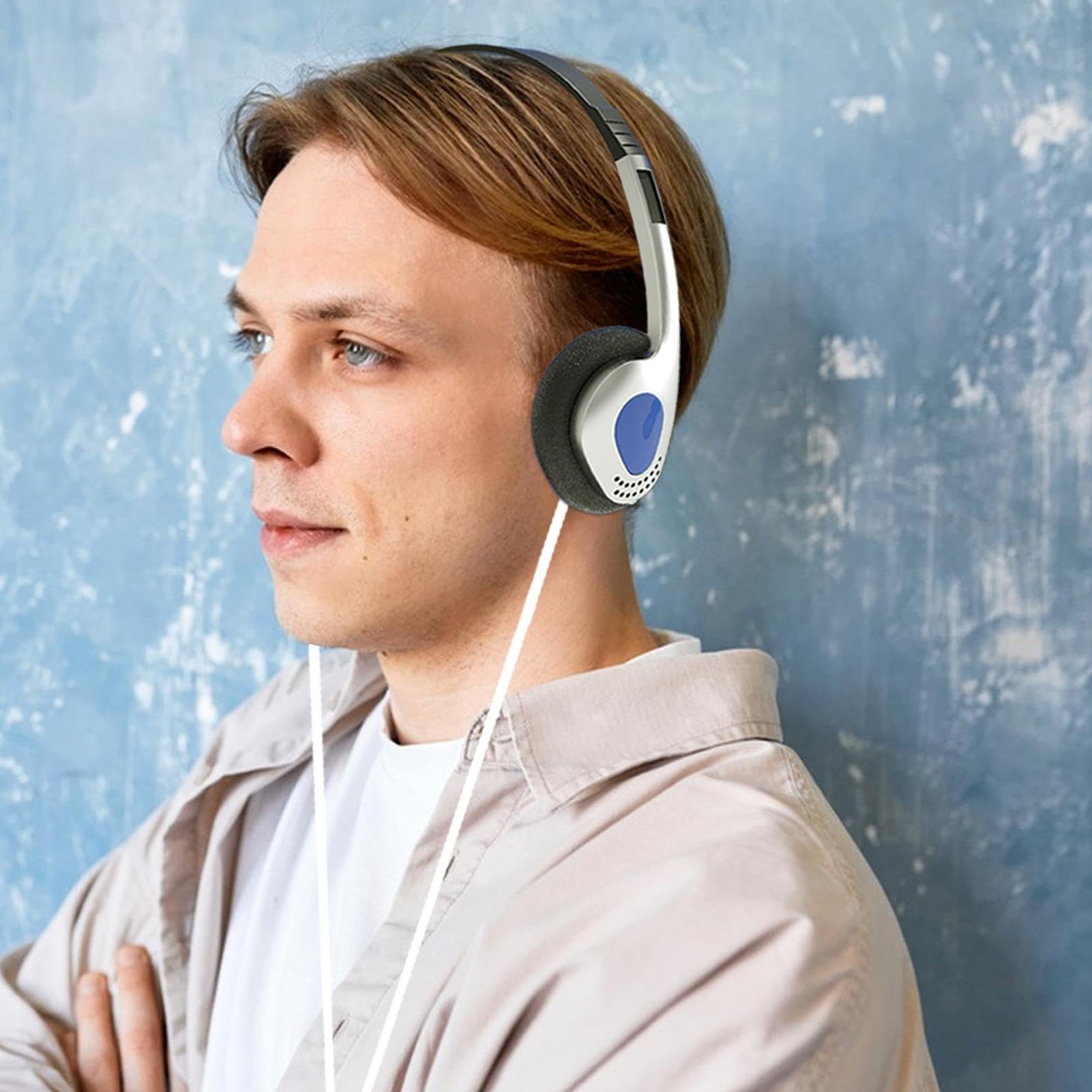 Retro Over-Ear Headphones with Cable,Retro Headphones