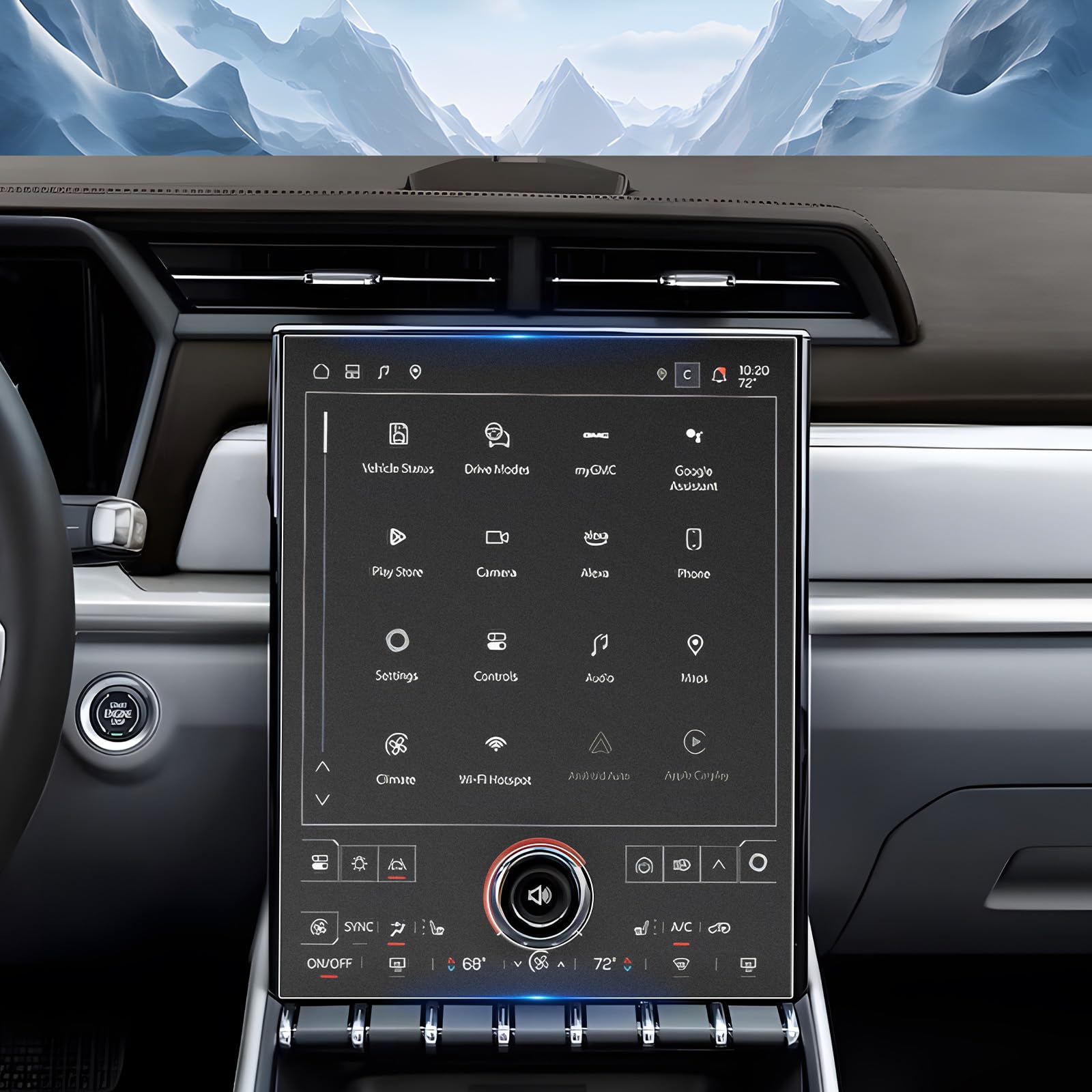 Compatible with GMC 15 Inch Screen Protector Matte, 2024 GMC Terrain Screen Protector Anti Glare for GMC Terrain 2024 Accessories Elevation/AT4/Denali 15-inch Touchscreen Cover 9H Tempered Glass