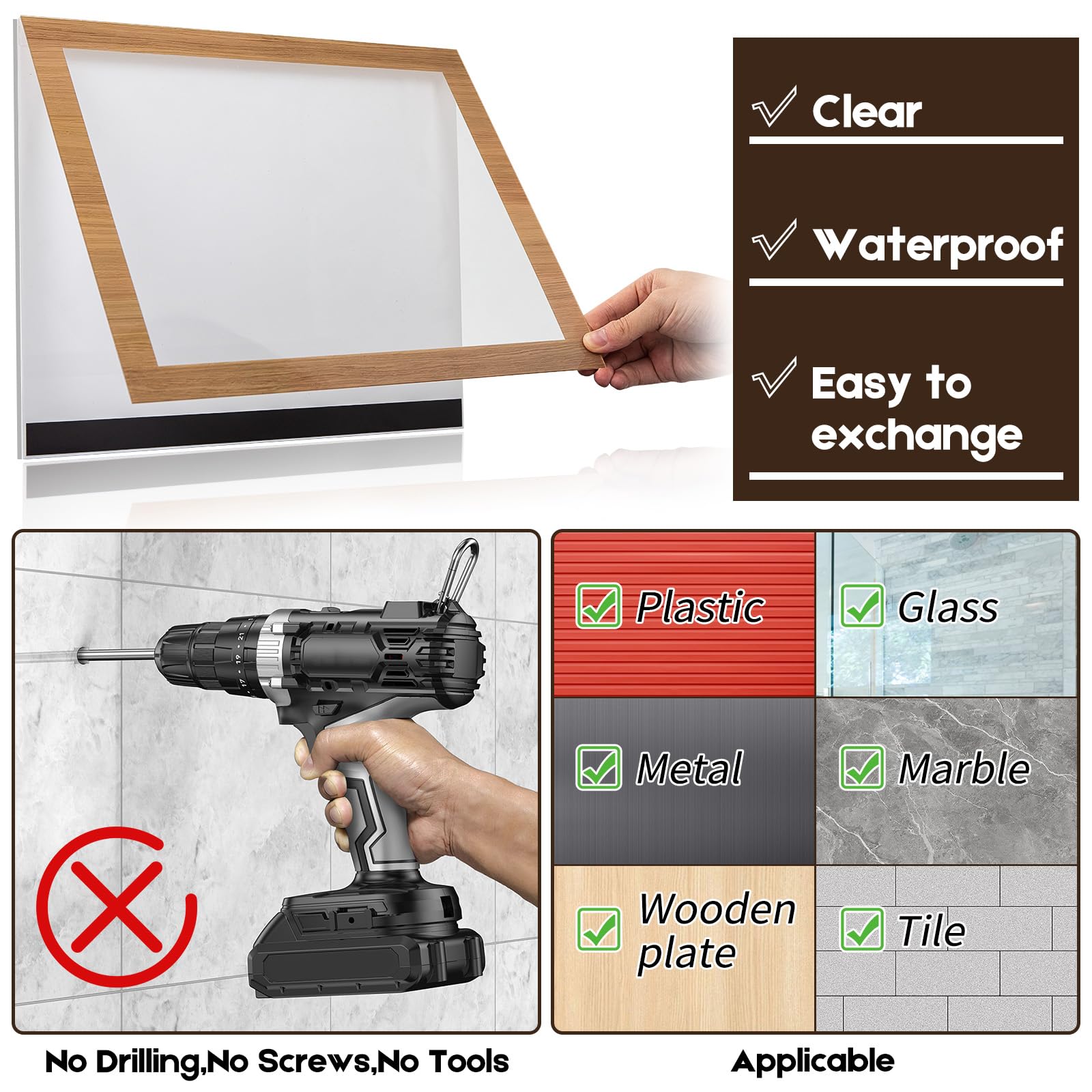 Snapklik.com : 2 Pack 8.5x11 Kids Art Frames Changeable, Front Opening ...