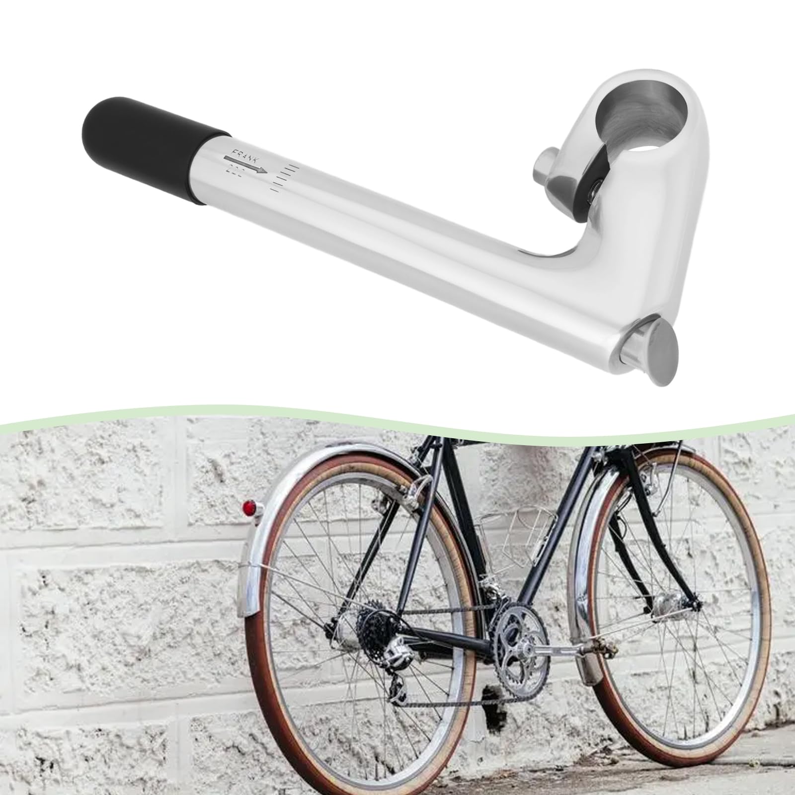 1 staffa per manubrio della bicicletta, 25,4 mm, in lega di alluminio, per forcella da strada da 1" e 25,4 mm (60 mm)