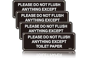 Flush Only Toilet Paper Sign