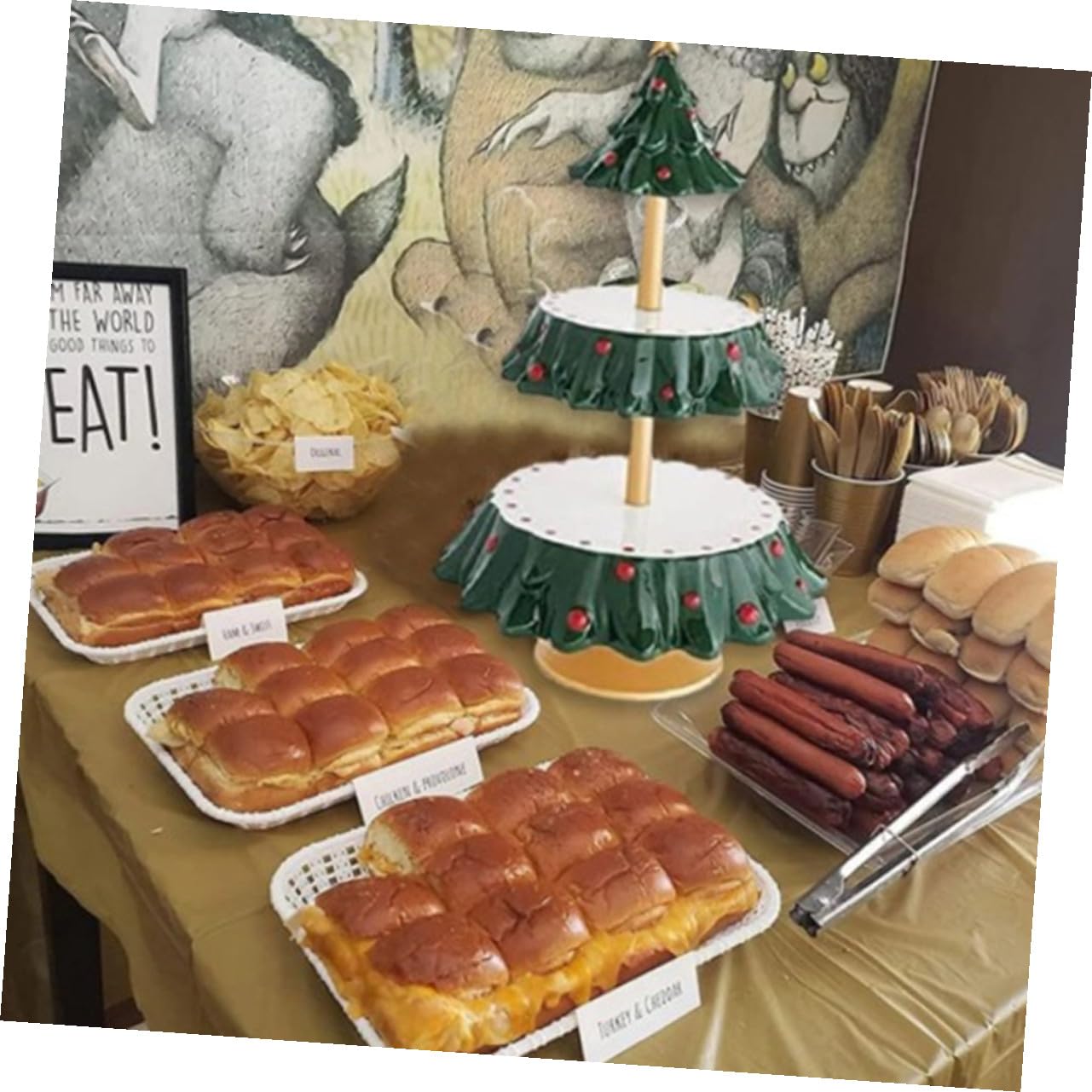 Espositore Natalizio per Snack in Resina Sicura, Vassoio Portaoggetti Multifunzionale per Dolci e Frutta, Decorazione da Tavolo per Feste di Natale e Celebrazioni