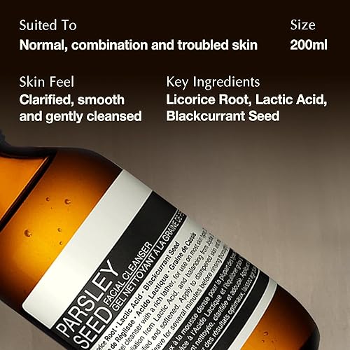 Miniatura 3 de Aesop Precipitous Kit - Limpiador facial de semillas de perejil (6.7 onzas líquidas) + tóner facial antioxidante de semillas de perejil (6.7 onzas