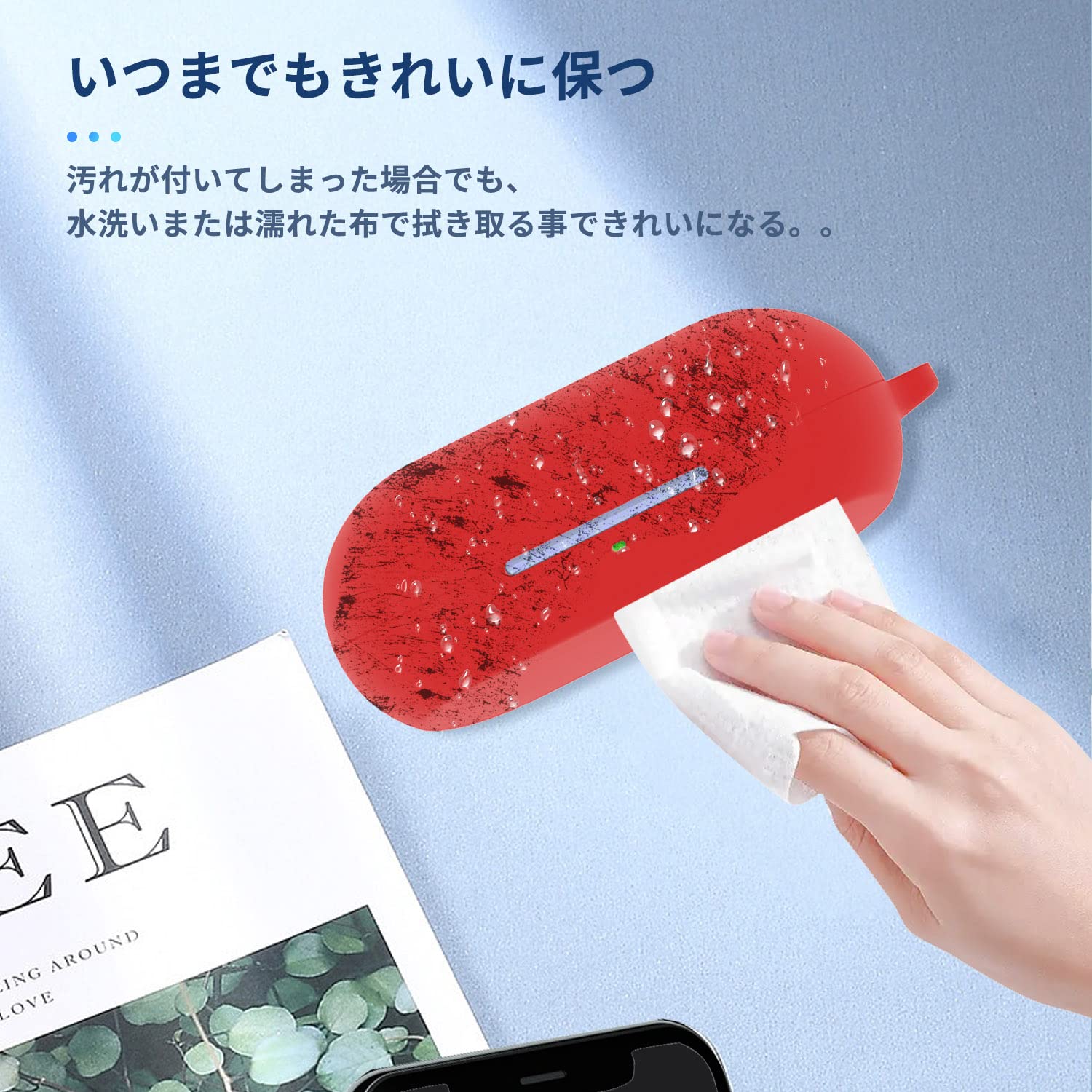Amazon | For ソニー(SONY) WF-C700N 用 ケース カバー （カラビナ付き