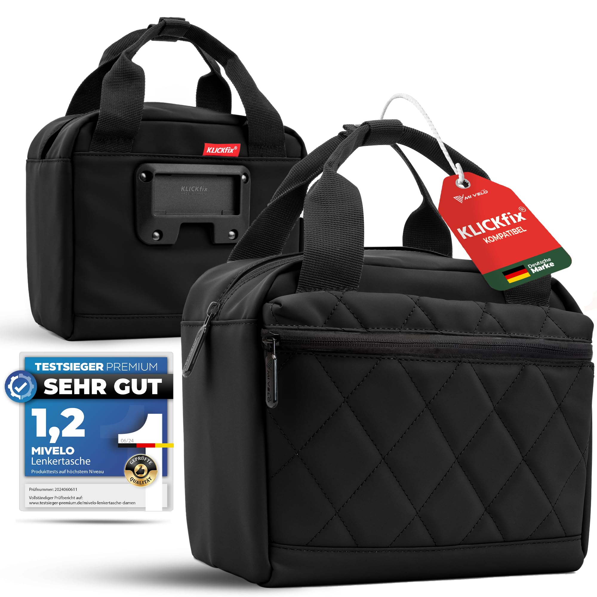 CHICAMPERA Lenkertasche Für Fahrrad - Geräumige Aufbewahrungstasche Für Mountainbikes