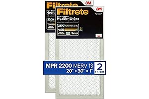 Filtrete 20x30x1 Air Conditioner Filters, Enhanced Protection and Clean Air for Healthy Homes