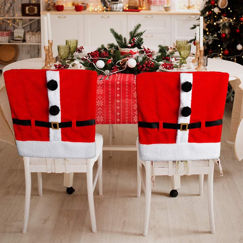 Buy D Fantix Santa Claus Suit Christmas Chair Covers With Belt Buckle Dining Room Chair Covers Holiday Christmas Decorations Red Set Of 4 Online In Indonesia B011b6ue1g Buy D Fantix Santa Claus Suit Christmas Chair Covers With Belt Buckle Dining Room Chair Covers Holiday Christmas Decorations Red Set Of 4 Online In Indonesia B011b6ue1g