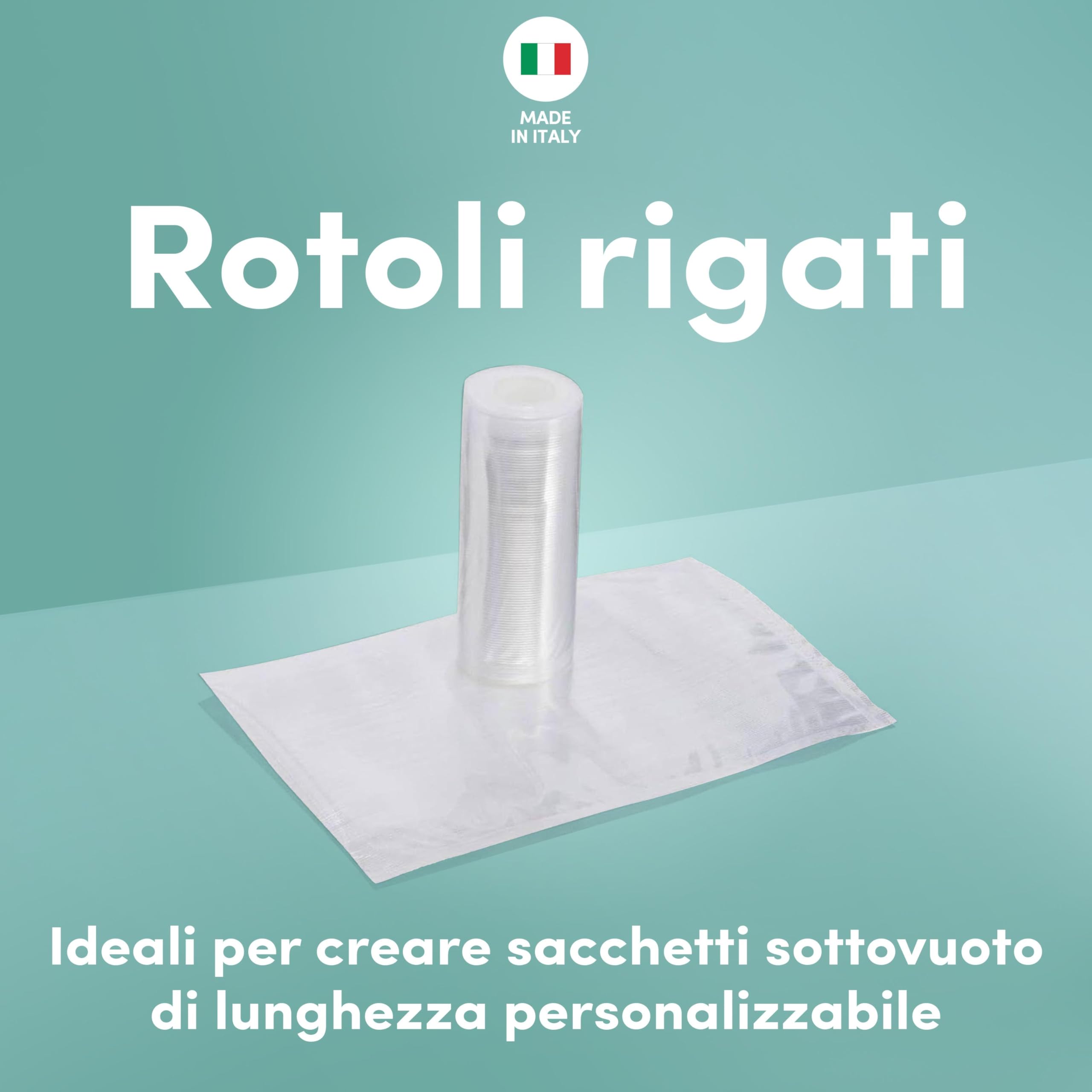 Rotoli Sottovuoto Magic Vac 30x600 Cm - Per Alimenti, BPA Free, Cottura Sous Vide, Made In Italy - 2 Pezzi - Foto 2