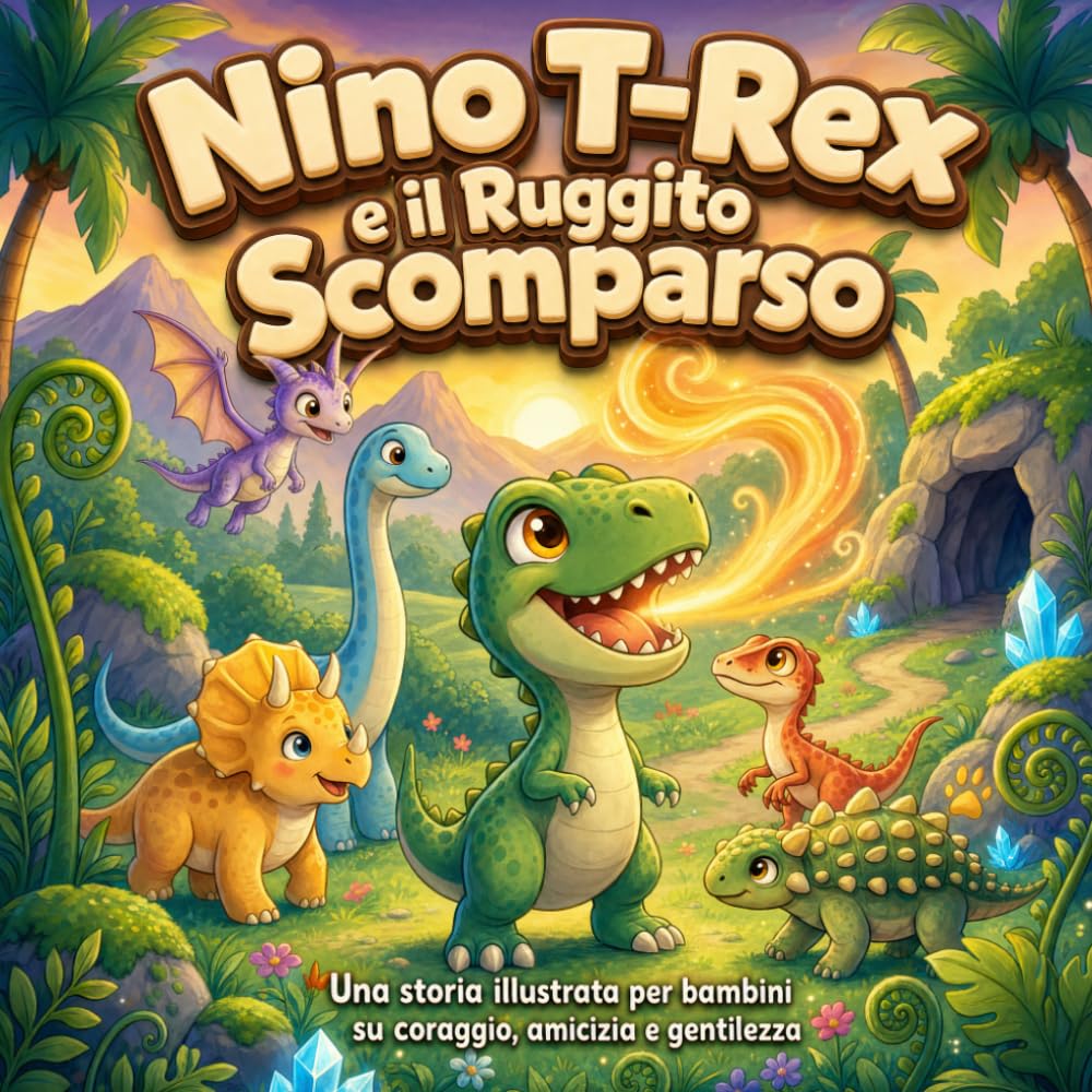 Nino T-Rex e il Ruggito Scomparso: Una storia illustrata su coraggio, amicizia e gentilezza (I Piccoli Guardiani della Valle di Brillapietra)