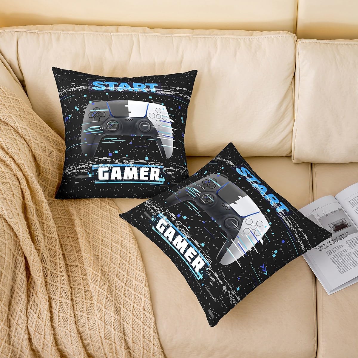 Homemissing Double Boy Gamer Bedding Set Game Comforter Cover Set Video Game Board Duvet Cover Novel Modern Game Controller Bedroom Decoration - Image 3