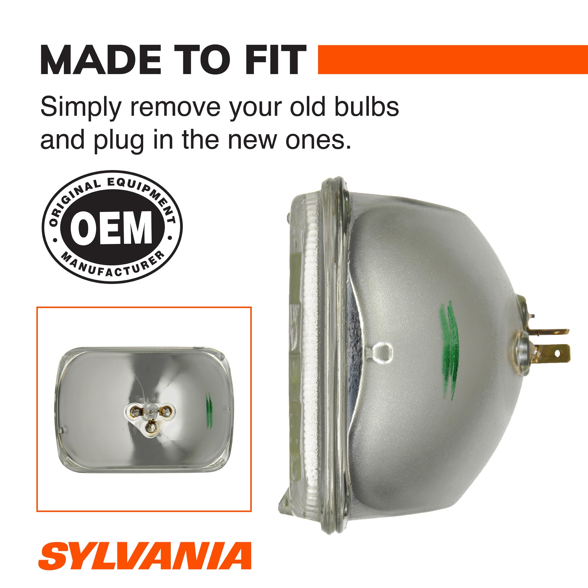 SYLVANIA H6054XV.BX H6054 XtraVision Phare halogène 142 x 200