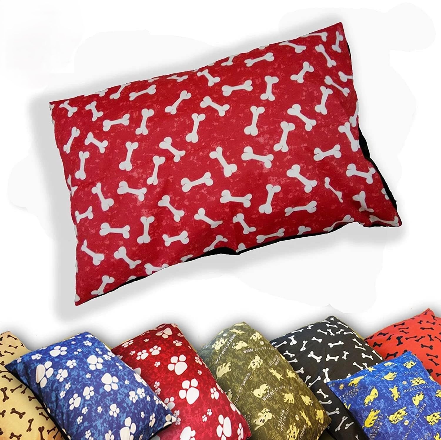 Diamond Tex Dog Bed Extra Large Washable with Removable Zipped Cover - Luxury Cosy Warm Extra Soft Dog Bed Cushion Pad with Cover (Random Colors)