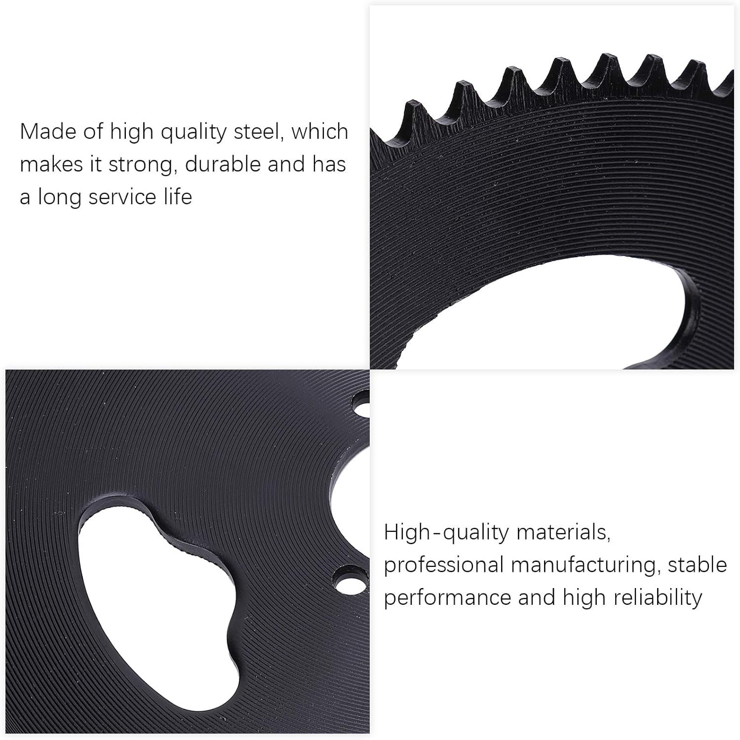 Pignon Moto T8F 74 Dents, Plateau Acier 35mm 3 Trous, Accessoire de Remplacement pour Quad et Véhicule Tout Terrain
