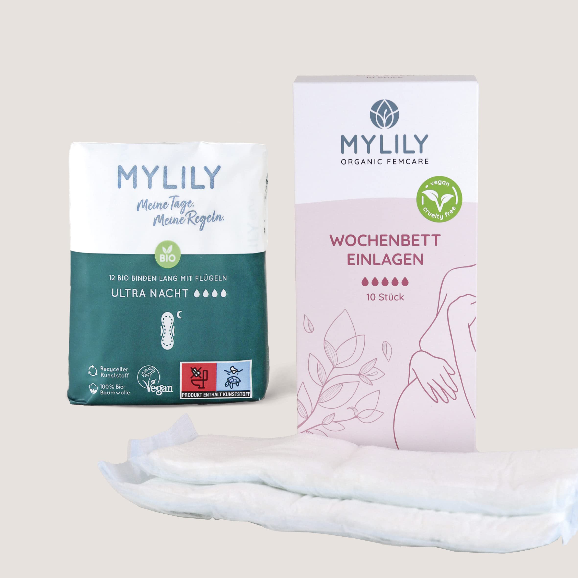 MYLILY® Hey Mama Kit I Mama Box dla kobiet w ciąży, wkładki do łóżka tygodniowego i akcesoria do łóżka tygodniowego, prezent dla przyszłej mamy, opracowany z położnymi, substancje odżywcze, z książką tygodniową (standard)