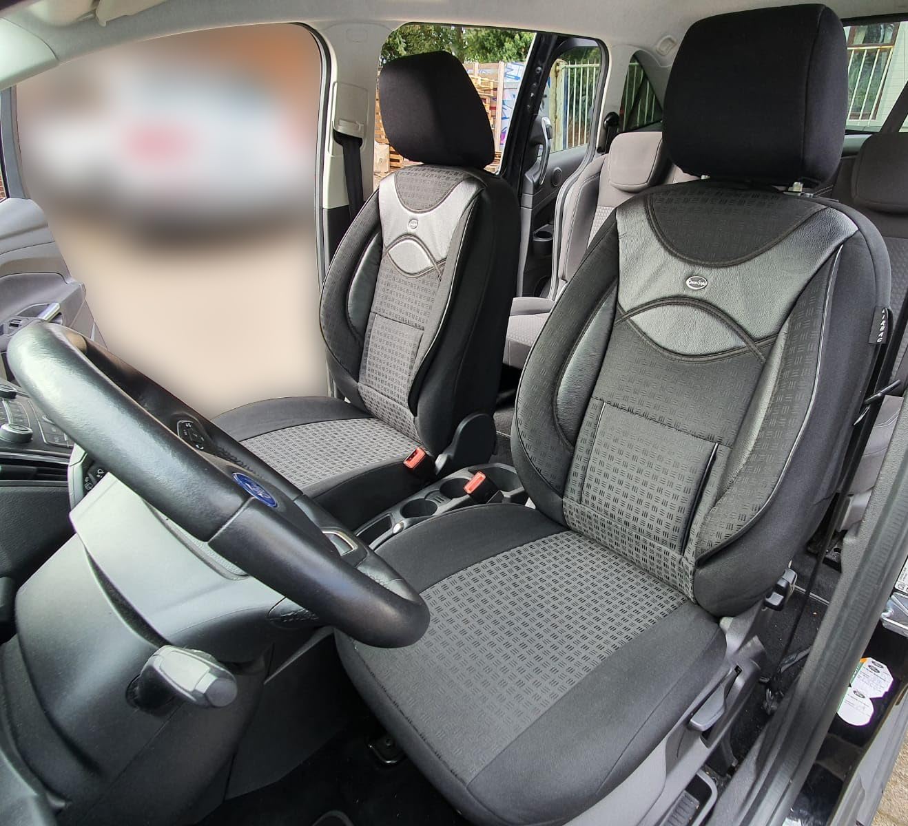 Fundas de asiento para VW Grand California a partir de 2019 en negro/negro 128
