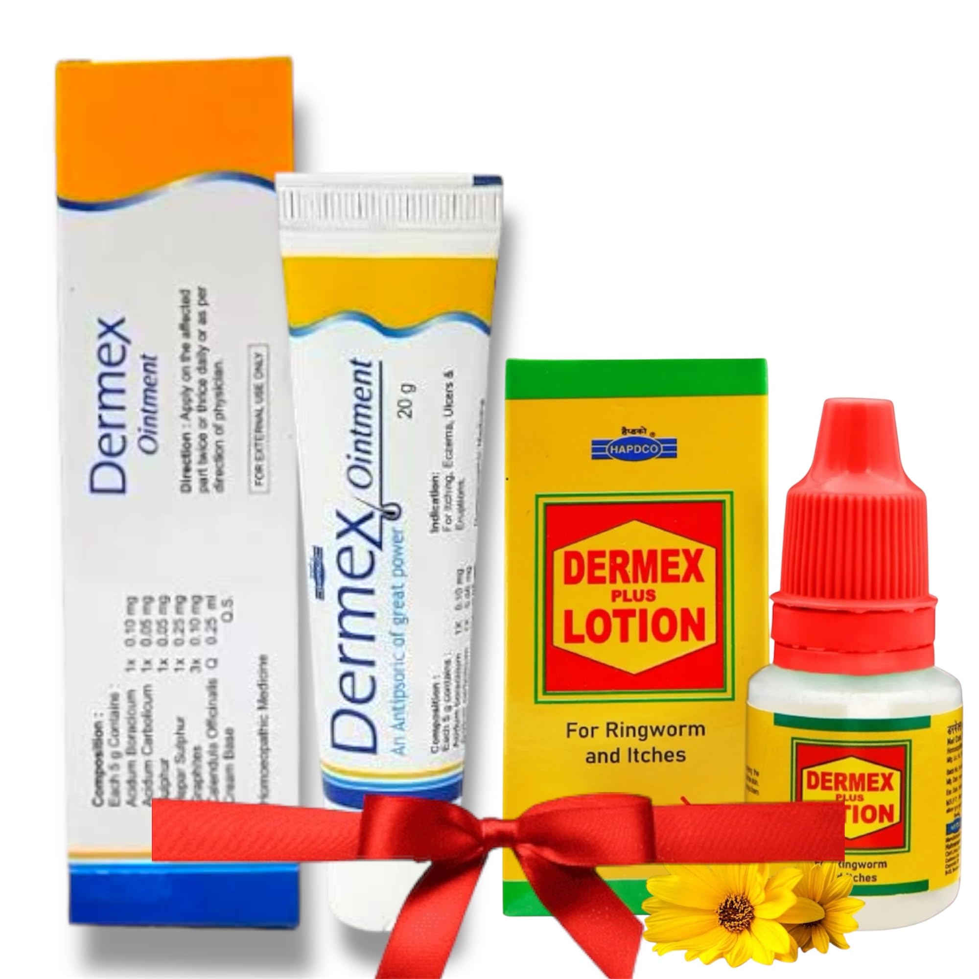 Hapdco Dermex Ointment & Hapdco Dermex Plus Lotion COMBO (Pack of 2 + 2)