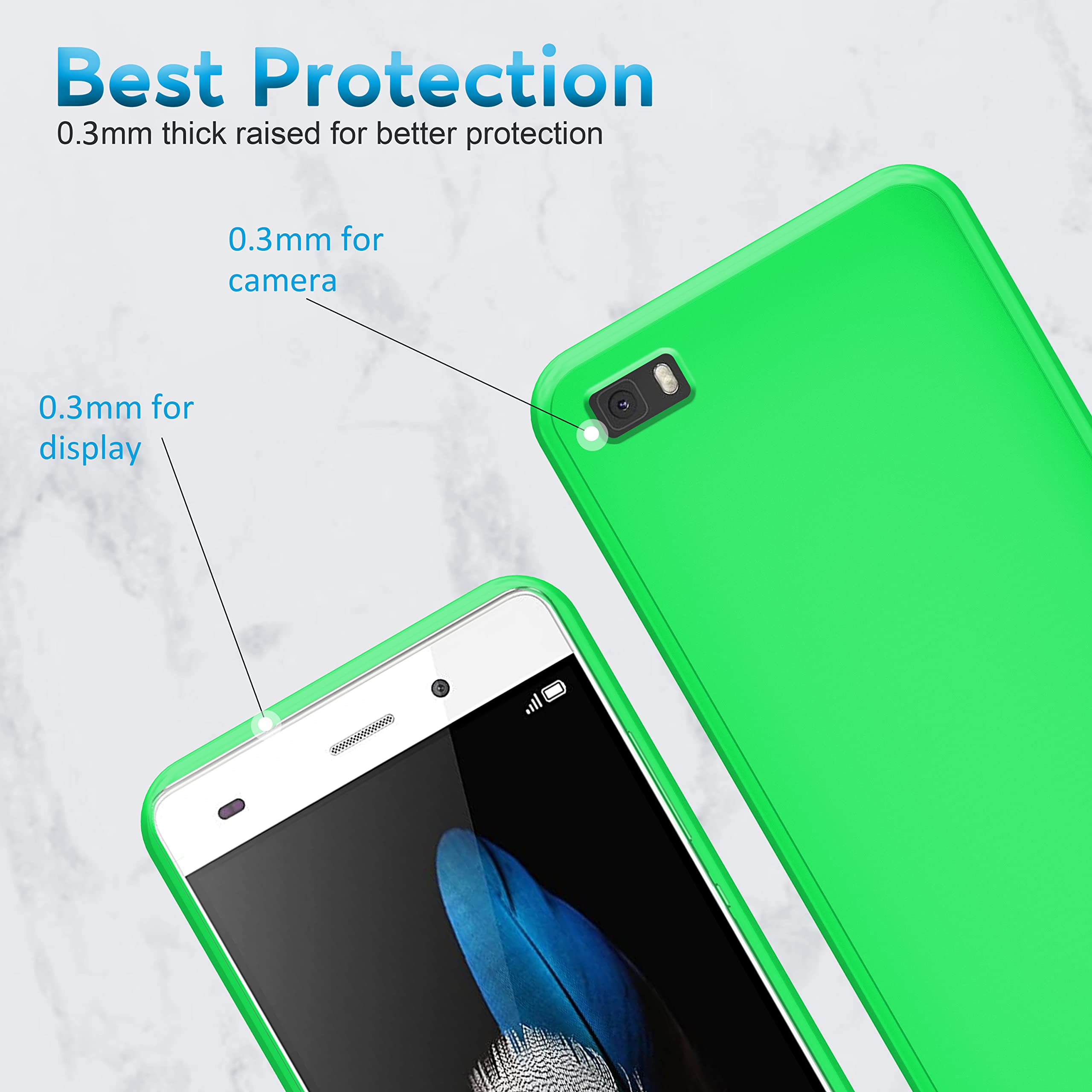 ebestStar - Cover Compatibile con Huawei P9 Custodia Protezione Silicone Gel TPU