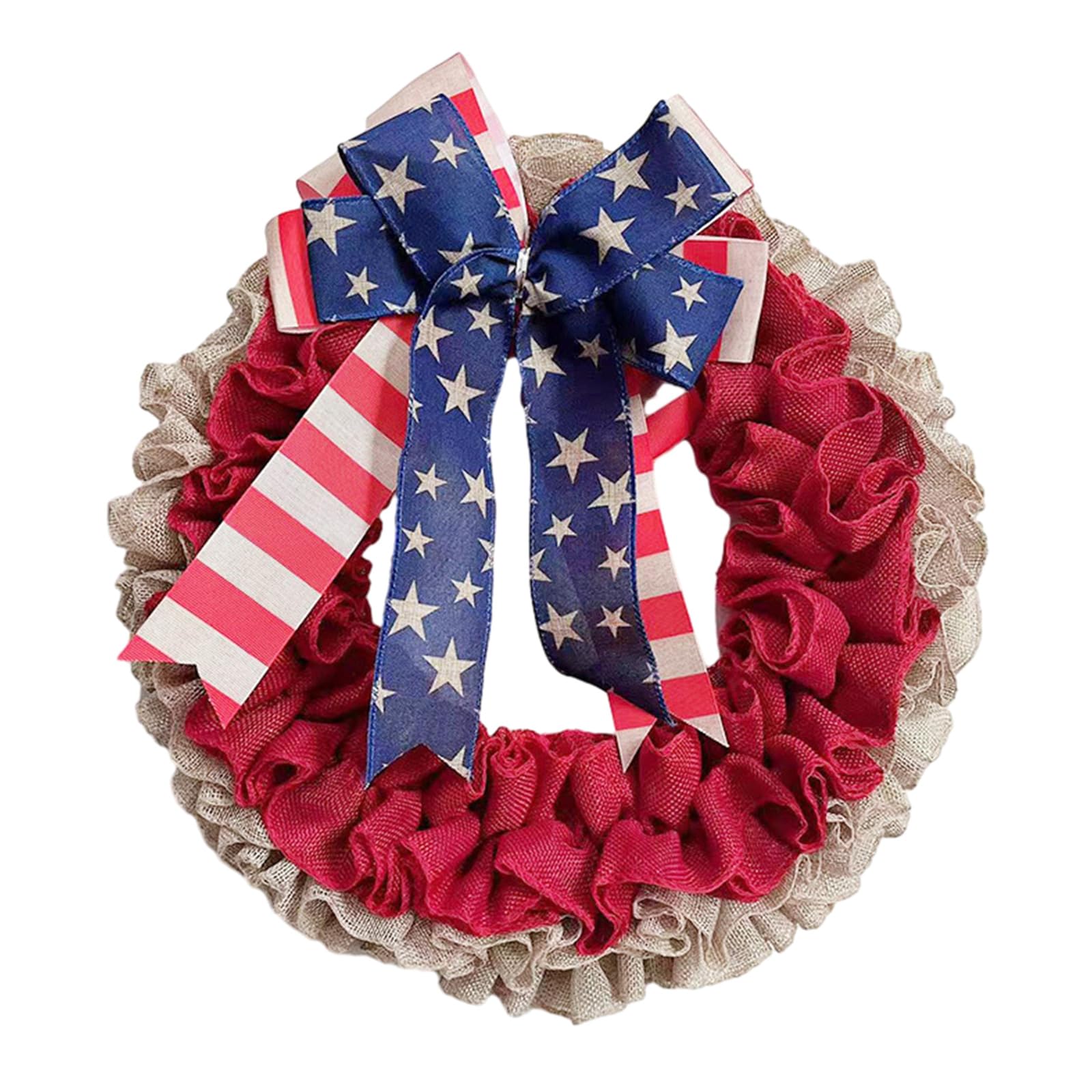 Kalttoy Multicolor Decorative Flag Wreath Home Balconies Decors Garlands Celebrating Suitable For Independence Day Independence Day Wreath