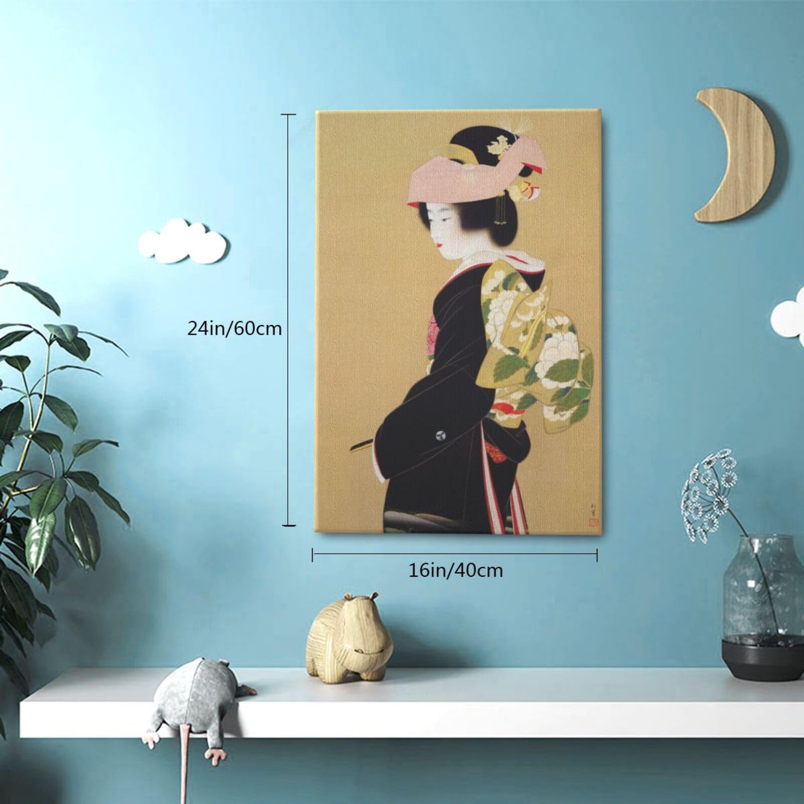 Amazon.co.jp: キャンバス絵画 上村松園 花嫁 複製 世界の名画 アート