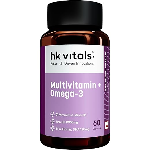 hk vitals Multivitamin with Omega-3 60 Capsules
