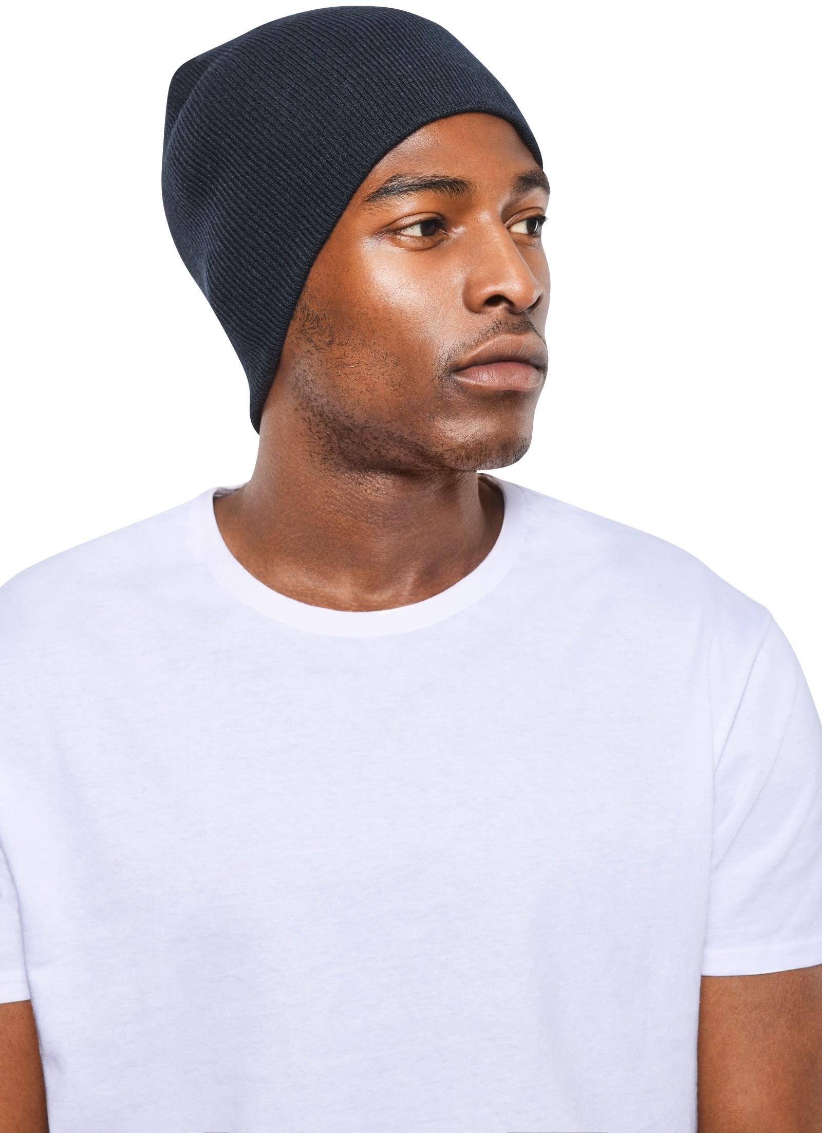 Hot&Stuff Black Le11 Cozy Knitted Ski Cap For Adults – Stylish, Cuffed-Free Winter Beanie For Ultimate Warmth & Comfort | Perfect For Skiing, Snowboarding, & Outdoor Adventures