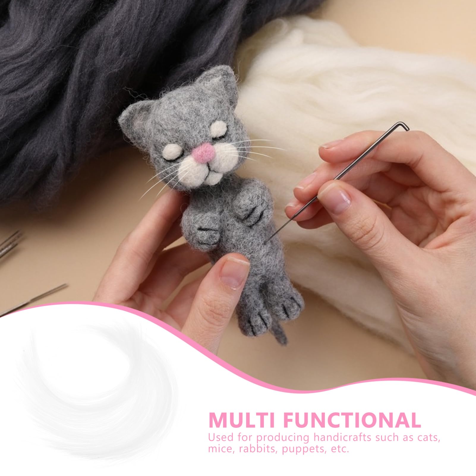 Amazon.com: VILLCASE Simulated Cat Whiskers for Crafts Soft Fuzzy