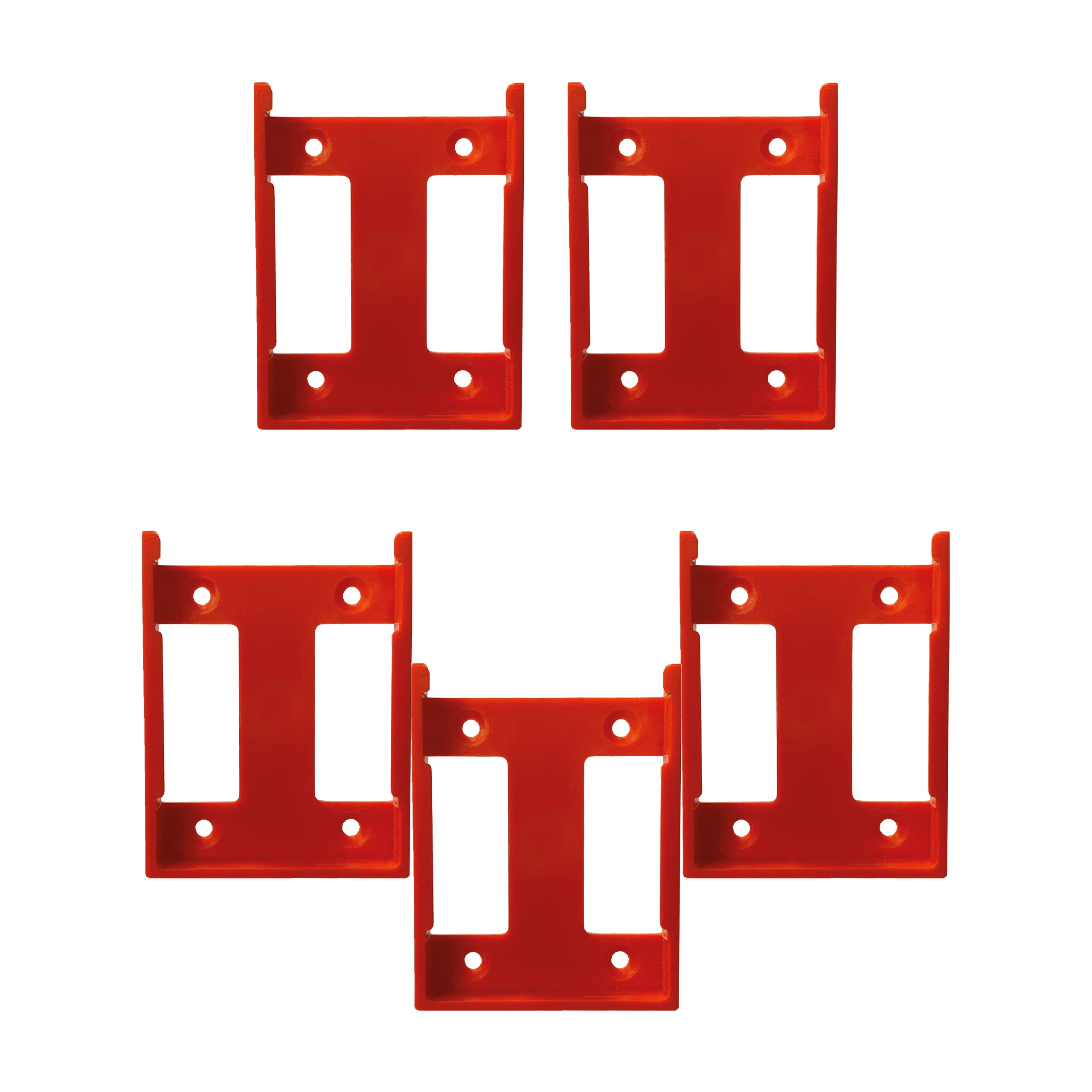 StealthMounts Battery Holders for Hilti 22v | Cordless Battery Mounts for Hilti 22v Power Tools | 5 Pack | Orange Battery Organisers