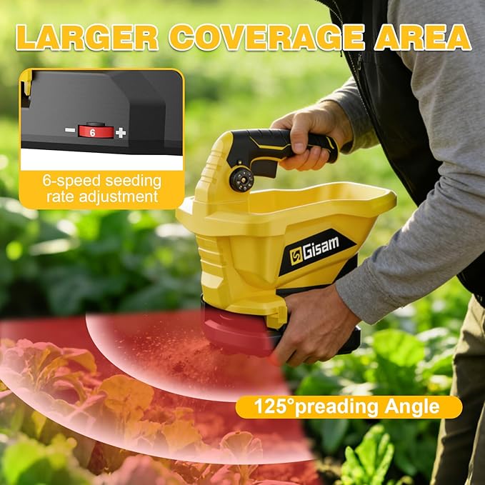 Esparcidor de Semillas a Batería Gisam, 2x4000mAh, 3.7L miniatura 5