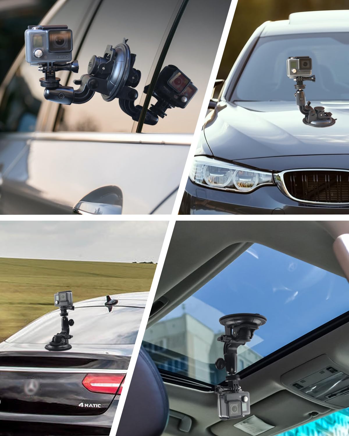 Mounting Suction Cup Ball Head Car GoPro Mount B0D1MTKC1Z - Dettaglio