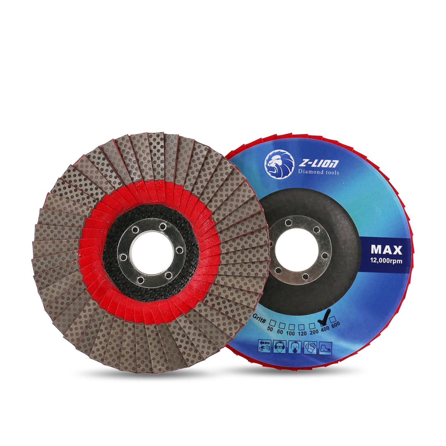 5 Inch × 7/8" Arbor Flap Disc Grinding Sanding Wheels,Diamond Abrasive Flap Disc for Granite Marble Glass Hard Material