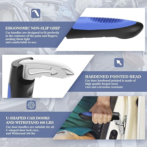 Miniatura 2 de Car Door Assist Handle, Car Support Handle Assist, Multifunction Portable Vehicle Support Car Auto Handle Assist for Elderly, Handicap, The Injured,