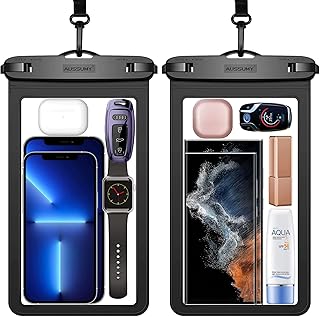 XL Large Waterproof Cell Phone Pouch 2 Pack - Underwater Clear Phone Holder Protector - Universal Water Proof Dry Bag Case... Price In India
