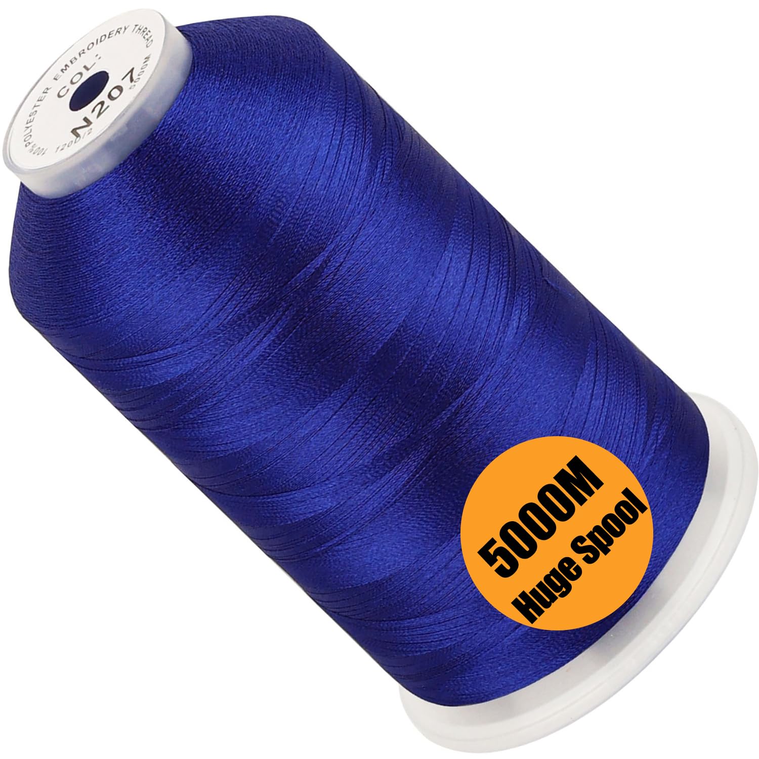 New brothread Huge Spool Embroidery Machine Thread -Blue Fits Janome Color