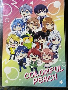 カラフルピーチ HIS 缶バッジ ポストカード タオル ポーチ 新聞 全員集合 カラフルピーチ HIS 缶バッジ ポストカード タオル ポーチ 新聞