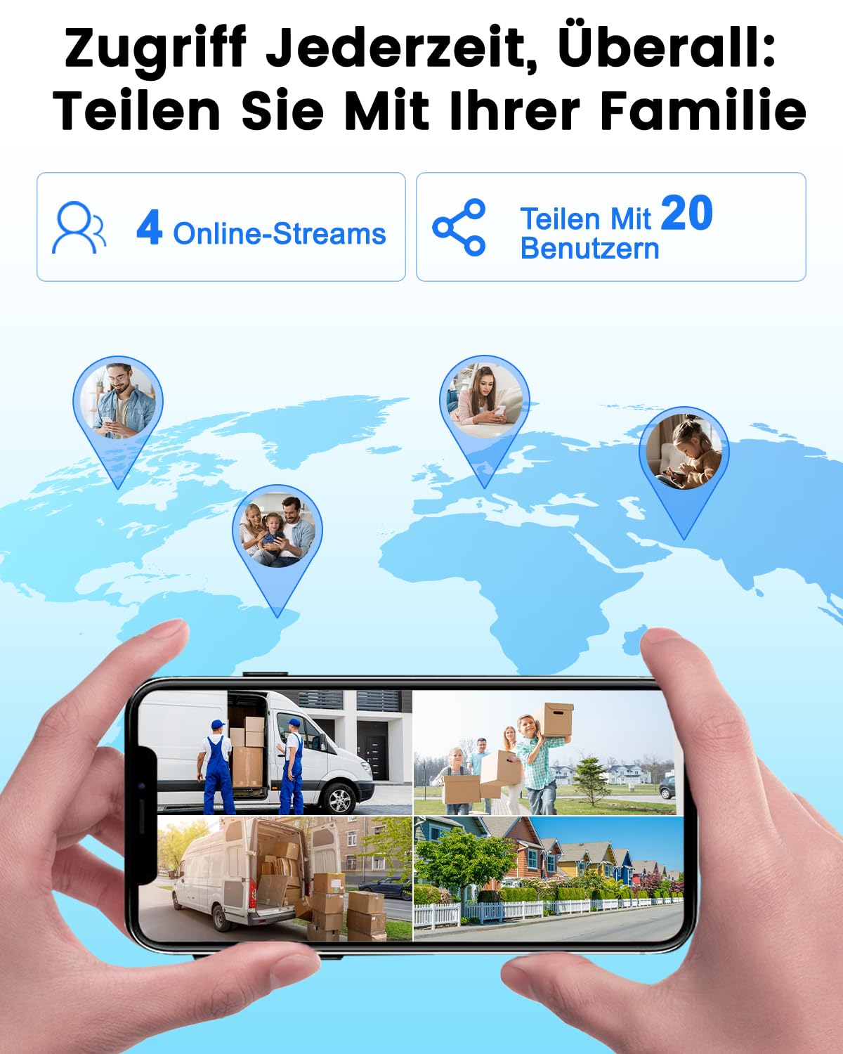 Bextgoo 2K Türspion Türklingel mit Kamera WLAN mit 64GB Speicherkarte, Video Türklingel mit Kamera mit 4,3 Zoll Farbbildschirm, 8000mAh Akku, 170° Betrachtungswinkel, Intelligente Bewegungserkennung