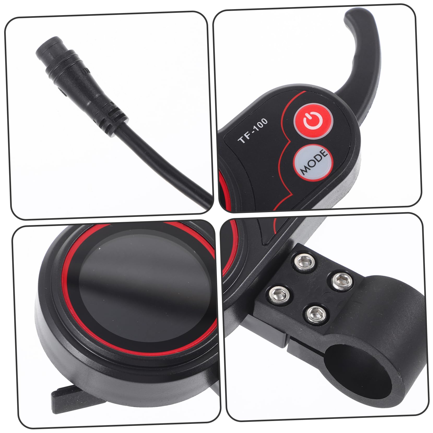 Abaodam Display Per Monopattini Elettrici Pannello Espositore Sei Pin Ricambio Per Scooter Compatibile Manubrio Visualizza Velocità Durata Batteria e Dettagli Essenziali Per Guida Sicura