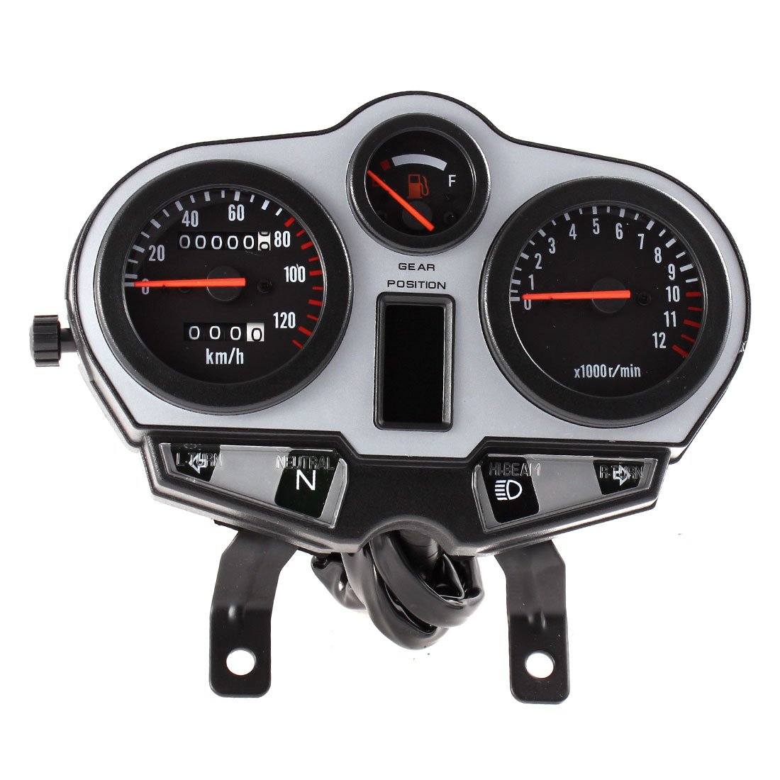 Ruilogod 0-120km / h tachimetro moto cluster 12V