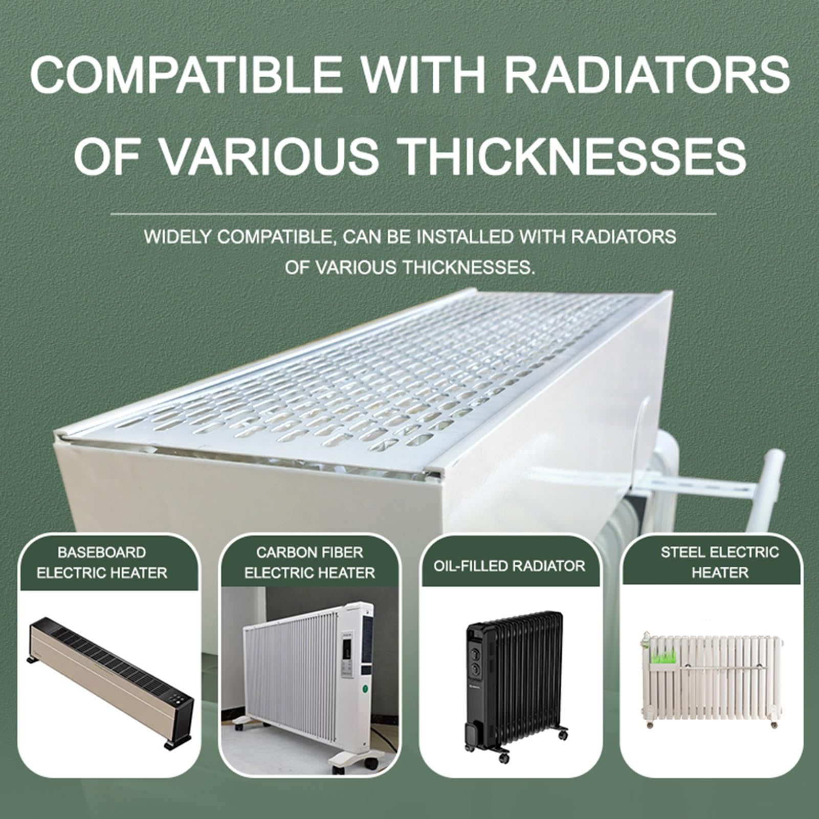Nawilżacz parowy do chłodnicy, zbiornik na wodę do ogrzewania, tworzywo sztuczne odporne na wysoką temperaturę, odciąża suche powietrze (80 cm/31,5 cala)