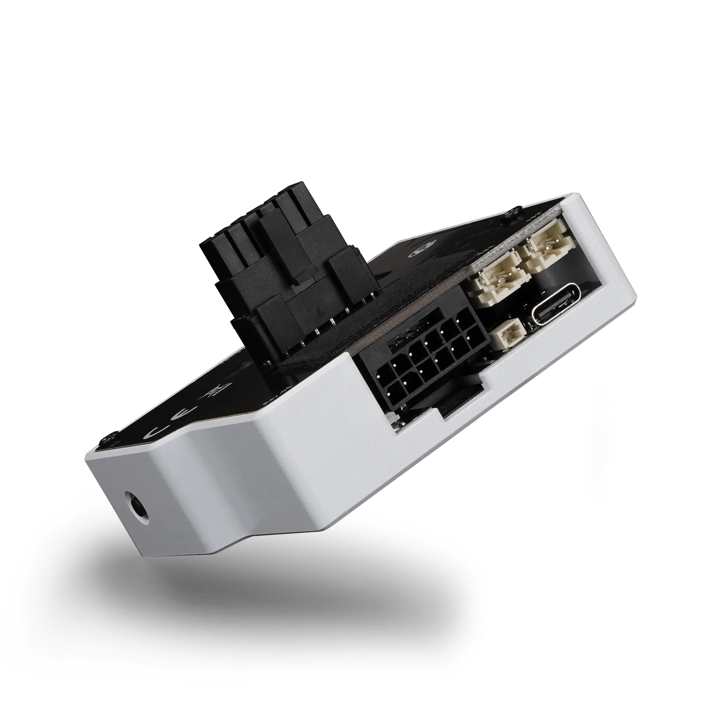 Thermal Grizzly WireView Pro II GPU White Normal - Dispositivo di monitoraggio GPU per schede grafiche 12V-2x6 e 12VHPWR con monitoraggio della corrente per pin, display TFT-IPS e instradamento dei