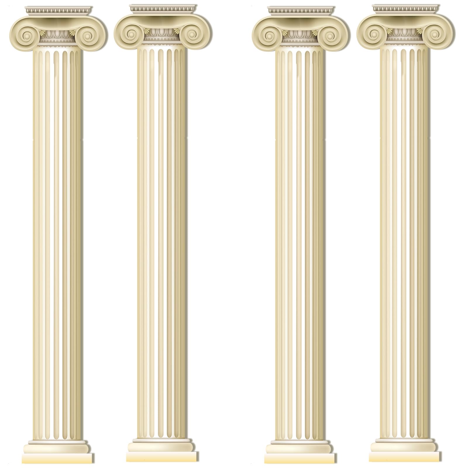 Honoson Lot de 4 colonnes et piliers grecs pour décorer le mur, avec éléments articulés de la Grèce antique, pour les anniversaires, Halloween, les fêtes médiévales, la Renaissance et les fêtes