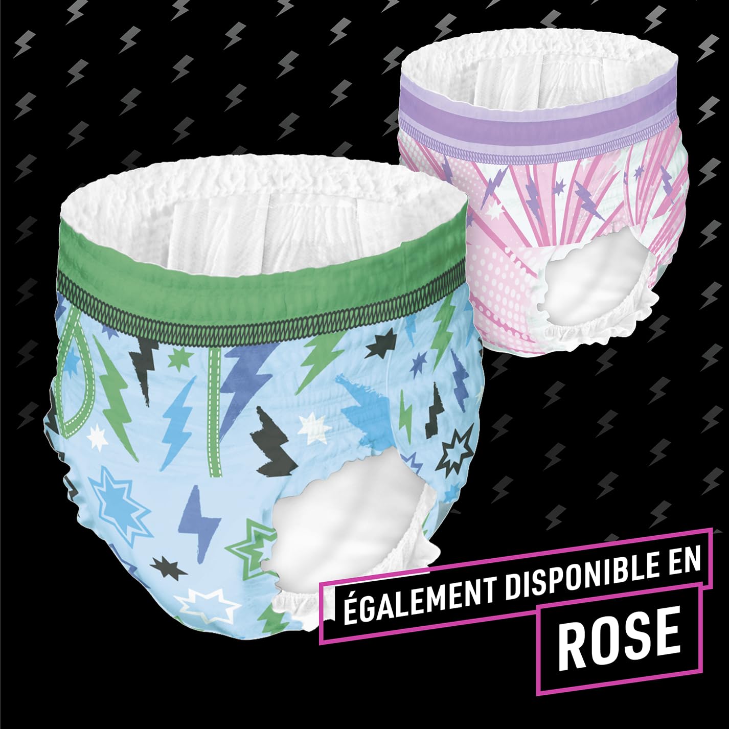 Pampers Ninjamas Pyjama Pants, Garçon, 60 Sous-Vêtements de nuit Absorbants, 4-7 Ans, 17-30kg, Protection Maximale Contre Les Fuites Toute La Nuit En Toute Discrétion, Pack 1 Mois