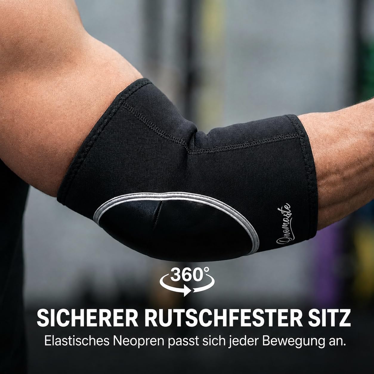 Ellenbogenbandage, Muay Thai, MMA, Thaiboxen, Thaiboxen, Ellenbogen, Sehnenscheidenentzündung, Ellenbogenschutz, Schwarz x Schwarz, Einheitsgröße