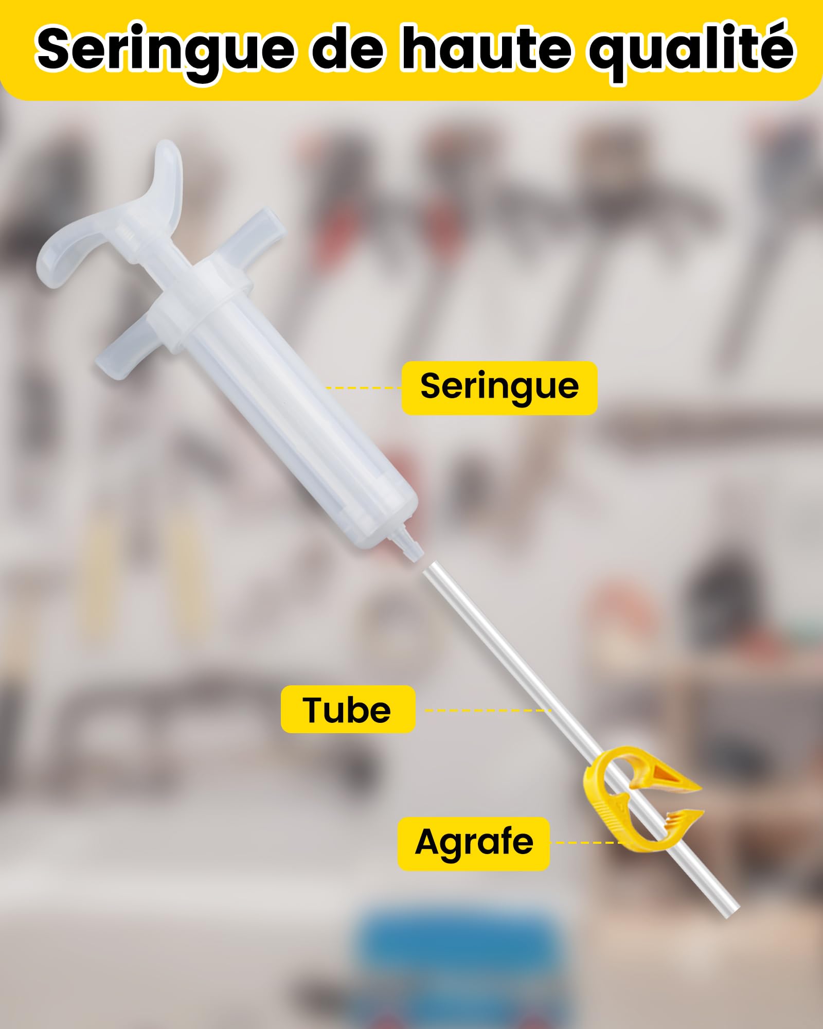 CHUMXINY Kit Purge Frein pour Shimano, TEKTRO, MAGURA Hydraulic Disc Series. kit Purge Frein Velo Comprenant des Raccords Métalliques et 150 ML de Liquide de Huile minérale.