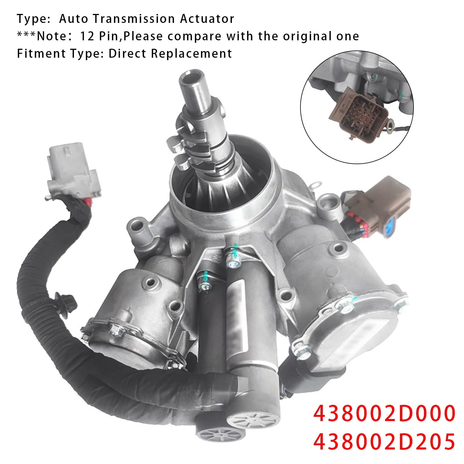 Topteng Actuator Assy-Gear 438002D000 438002D205 12-Pin Adatto per Kia Soul/Forte 2017-2021