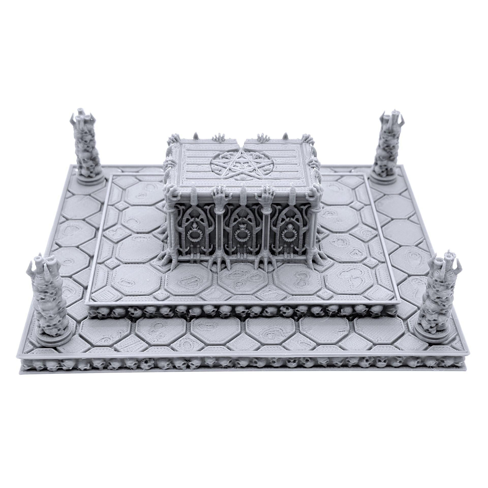 EnderToys Tiles De Donjon Verrouillables - Salle Secrète 28mm - Décor Impression 3D Pour Jeux De Rôle