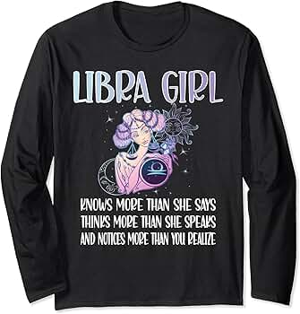 Amazon.com: Libra Zodiac Sign Girl Libra Horoscope Astrology