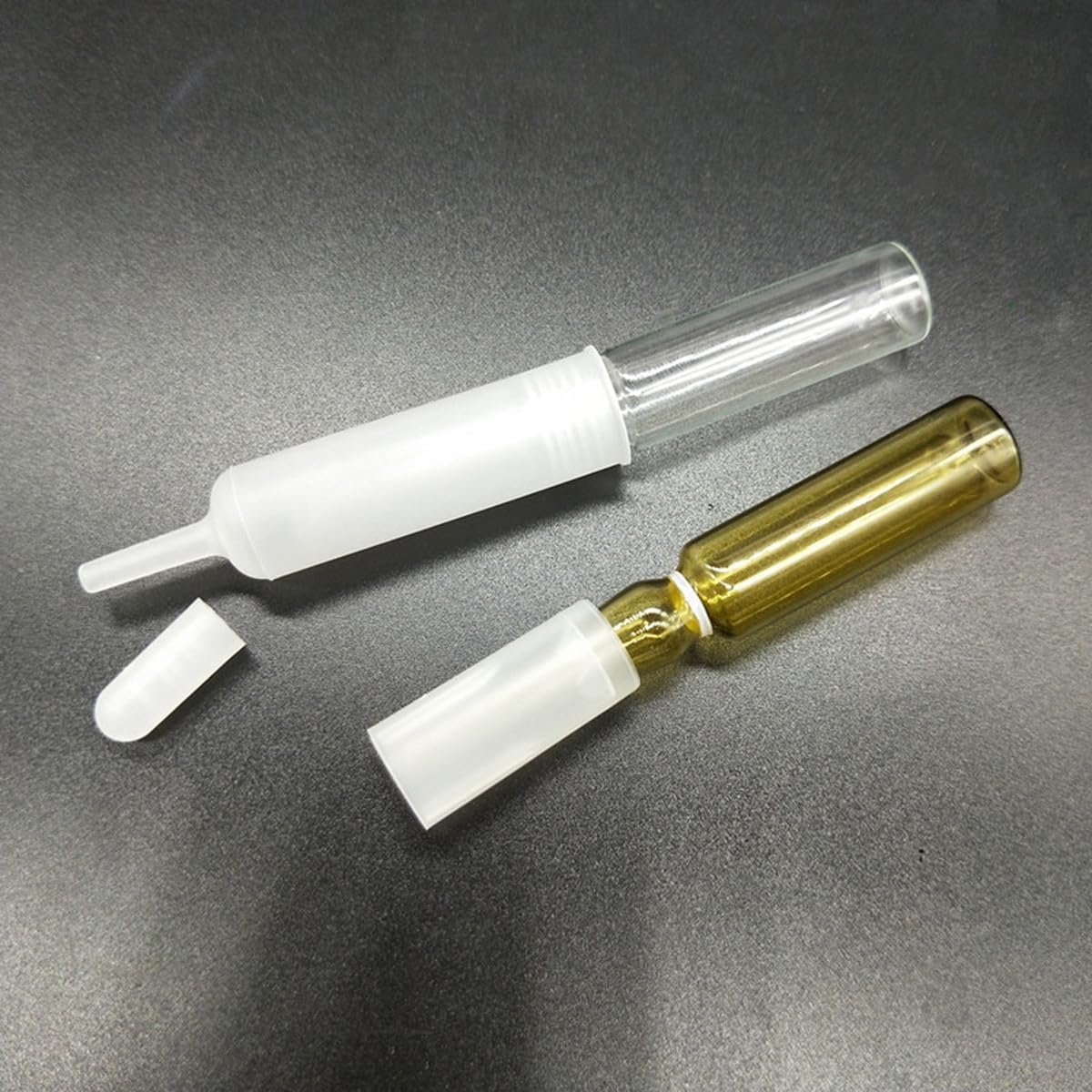 25pcs Cosmetic Ampoule Bottle Lids 1ml Dropper Caps for Hyaluronic Acid Serum Ampoules Refillable Cover for Essential Oil Bottles and Eye Droppers