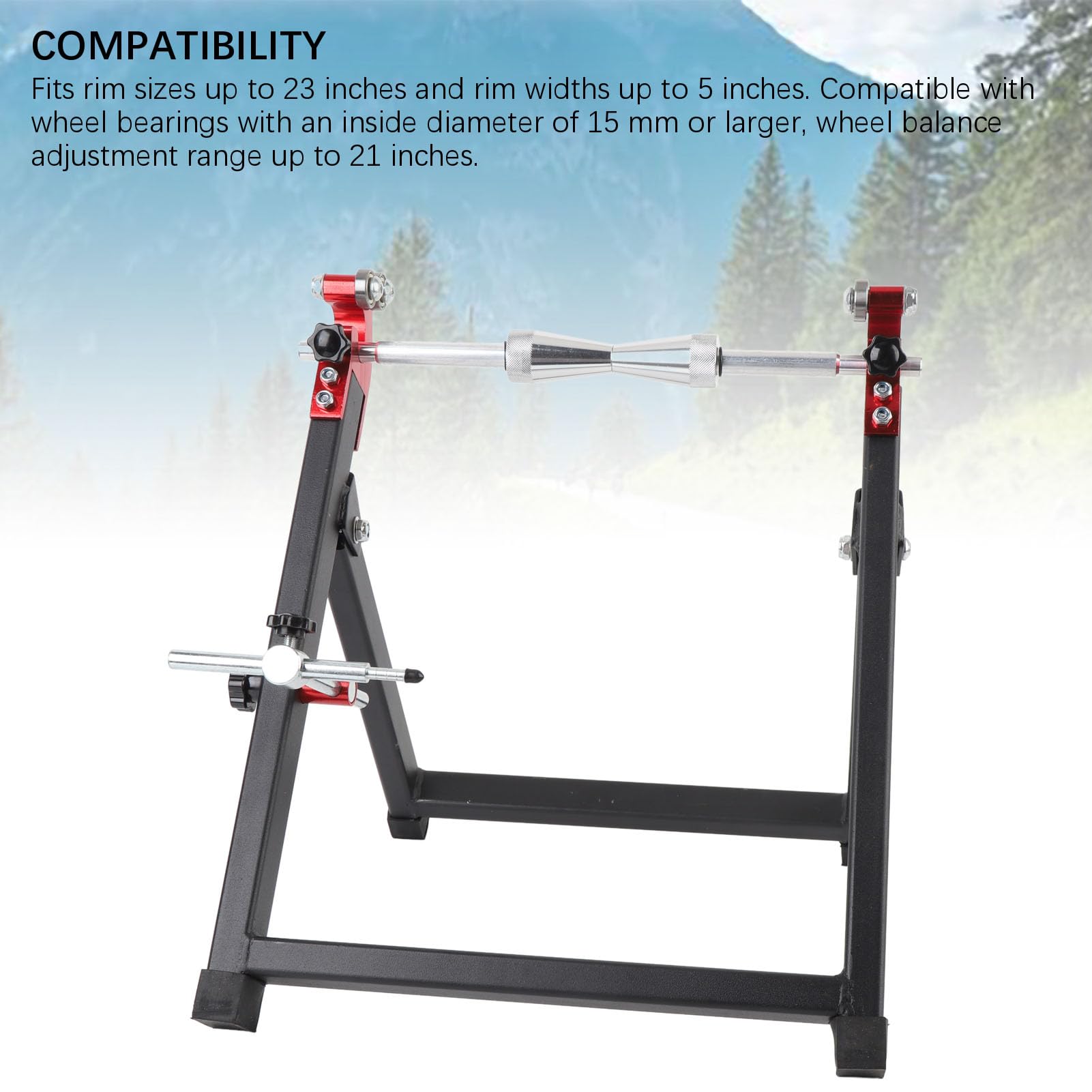 Acouto Equilibrador de Ruedas de Motocicleta Soporte de Centrado Conos de Centrado Portátiles Equilibrador de Neumáticos para Bicicleta Deportiva Pesada con on Whe de Ruedas de MotocicletaSoporte de
